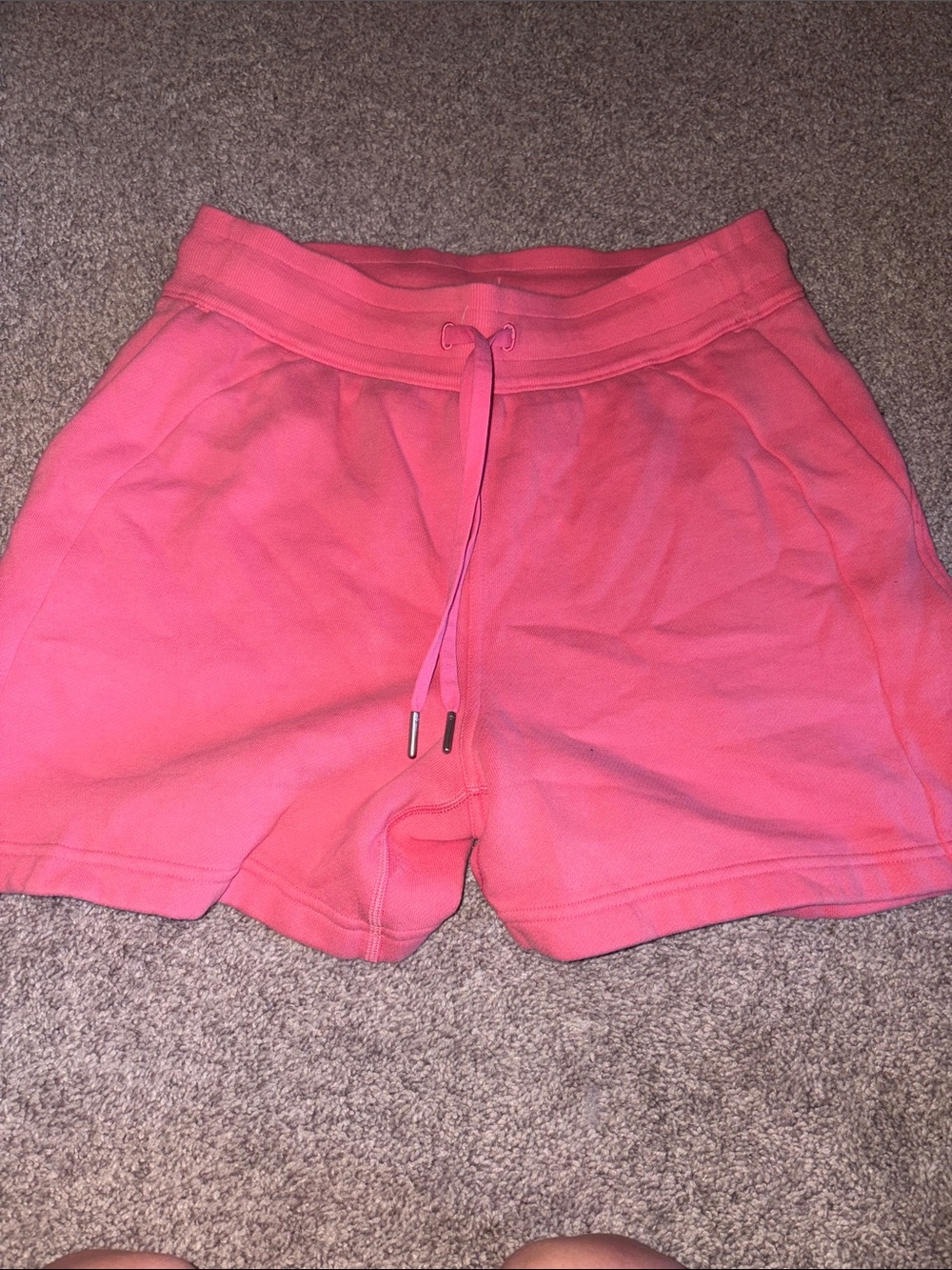 lululemon athletica Coral Pink Drawstring Athletic Shorts